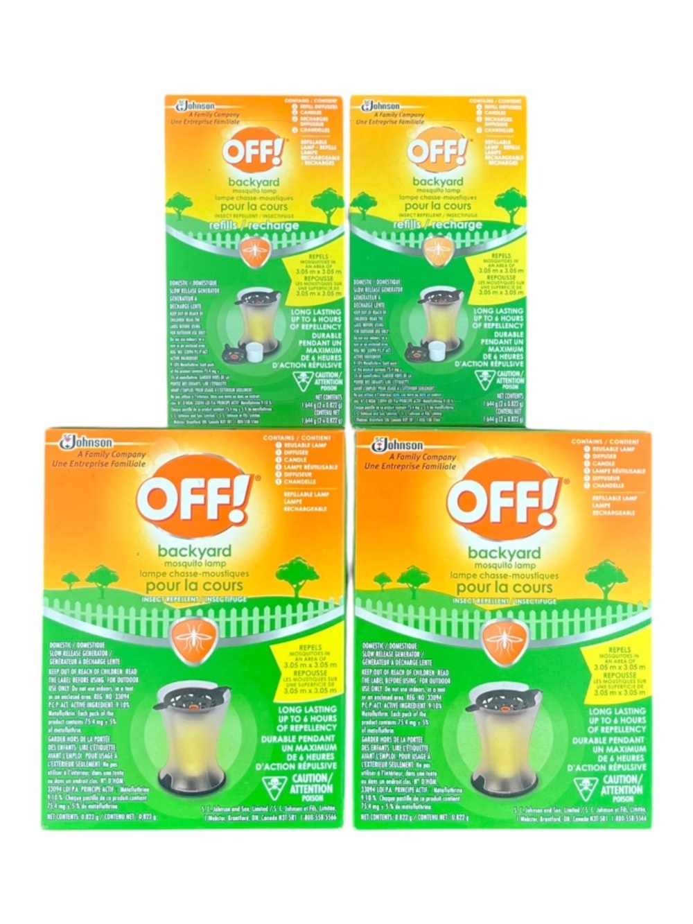 OFF! Mosquito Lamp & Lantern Refill 2 Lamps + 4 Refills Mosquito Insect Backyar